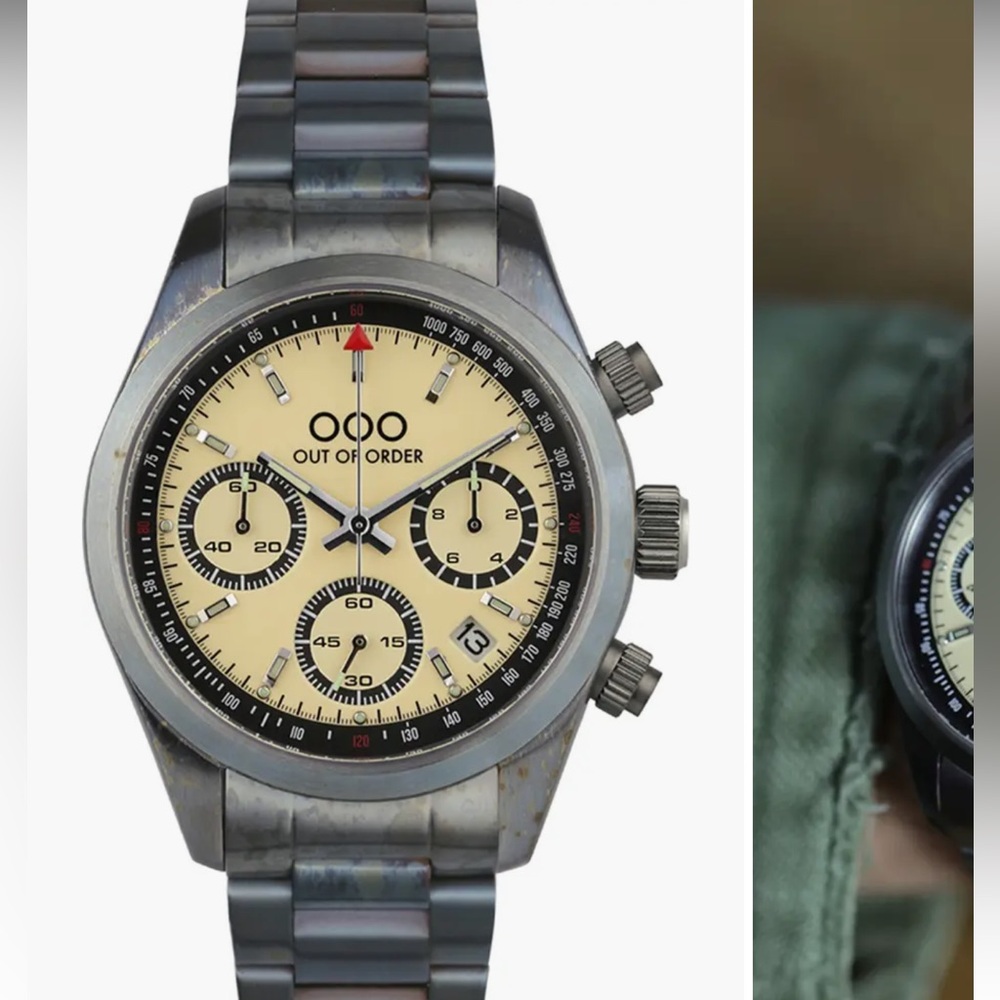 Out of Order Sporty Cronografo Chronograph Bracelet Watch, 40mm - Picture 1 of 9